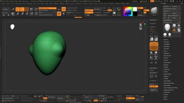 ZBrush Tip: Move Brush with Alt