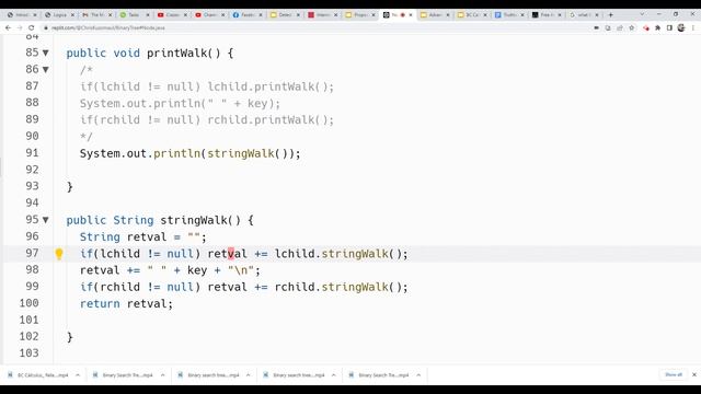Binary search tree part 20: Generate a sorted arraylist representation of a binary search tree. смотреть онлайн