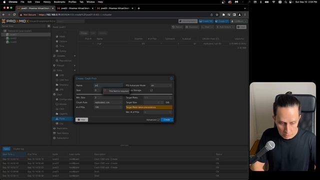 Proxmox 8 Cluster Setup With Ceph And HA