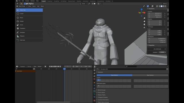 ShapeKeys, Constraints and driver expressions (blender 3D animation Work In Progress December 2022) смотреть онлайн