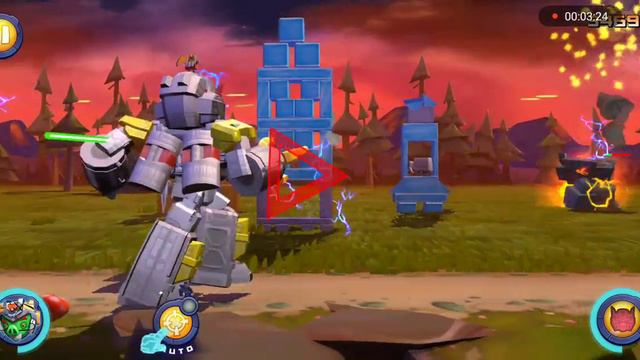 Angry Birds Transformers Omega Supreme Level 15 Maxed Equipment Showcase