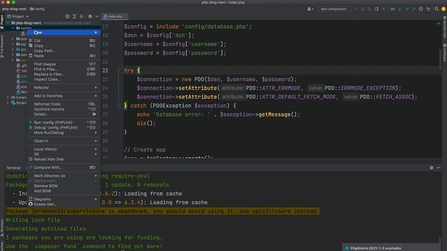 11. Контейнер зависимостей. Блог на PHP смотреть онлайн