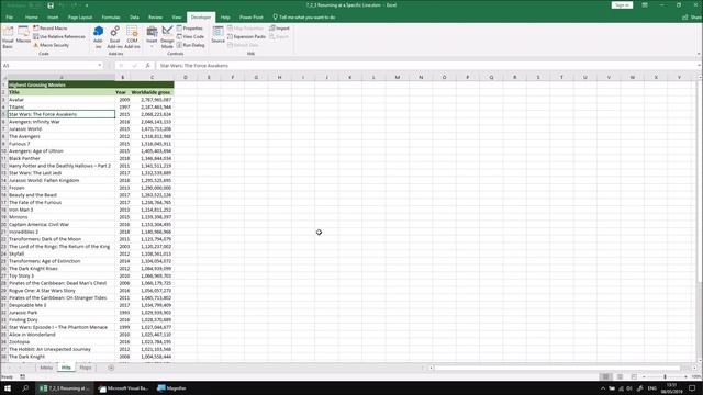 Excel VBA Online Course - 7.2.3 Resuming at a Specific Line смотреть онлайн