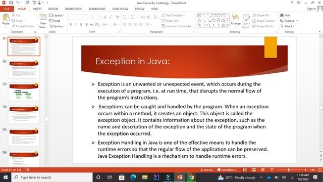 Exception and It's types in Java 2023 смотреть онлайн