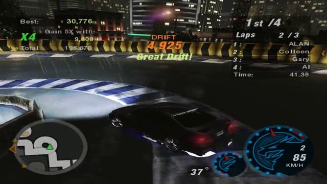 Need For Speed: Underground 2 - (World Map) Race #134 - Drift (Stage 3) смотреть онлайн