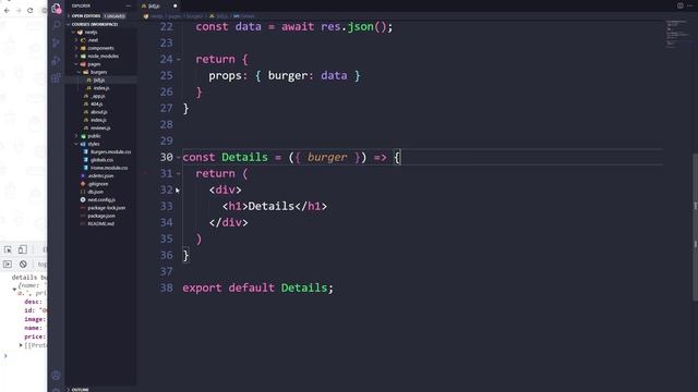 NextJS Вводный Курс #15 - Передаем данные для создания каждой динамической страницы в компонент. смотреть онлайн
