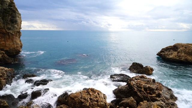 Sea breeze, sound of waves, морской бриз, крики чаек, шум волн смотреть онлайн