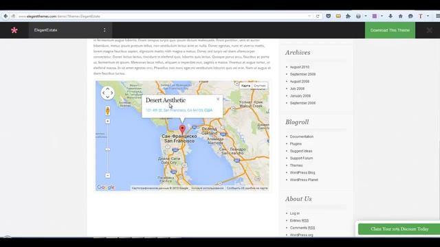 Тема WordPress ElegantEstate смотреть онлайн