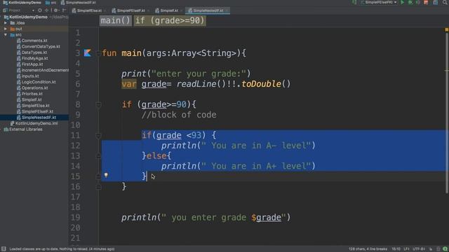 20-Kotlin for Beginners: Nested IF смотреть онлайн