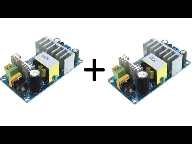 ПАРАЛЛЕЛЬНОЕ ВКЛЮЧЕНИЕ БЛОКОВ ПИТАНИЯ для увеличения мощности смотреть онлайн