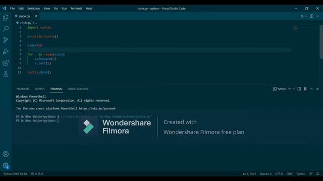 How to Draw circle in python by Turtle. Beginners project. смотреть онлайн