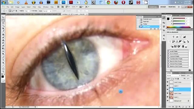 Photoshop CS5 Tutorial: Cat Eye !!! смотреть онлайн