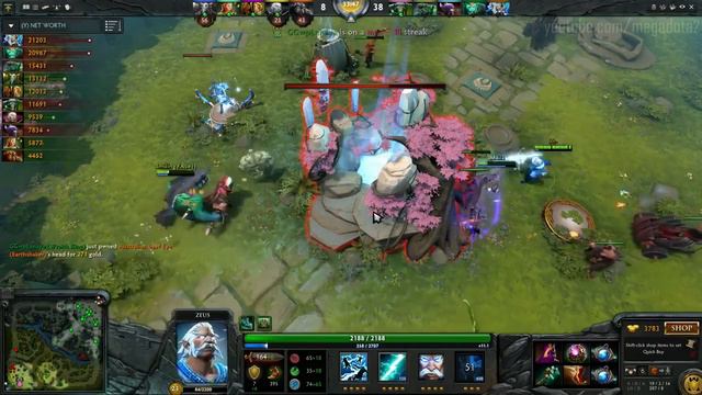 Miracle Zeus x2 Aether Lens 9000 MMR Dota 2 смотреть онлайн