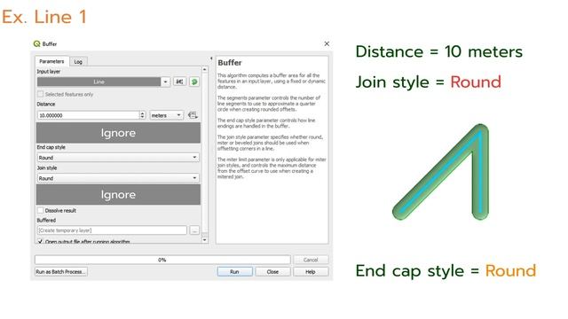 QGIS tutorial: Buffer Parameters [EN] смотреть онлайн