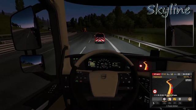 Везем крупногабаритный груз | Euro Truck Simulator 2 #3 смотреть онлайн