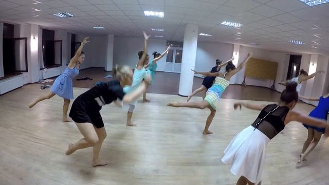 Contemporary dance "Часы" GolDance Summer Camp 2015. смотреть онлайн