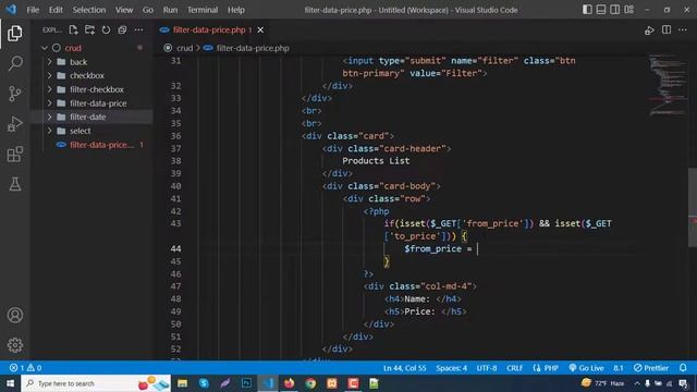 How to Find / Filter data between TWO Prices | PHP & MySQL смотреть онлайн
