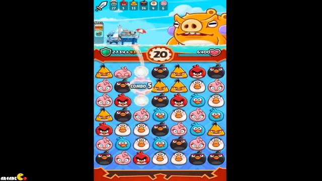 Angry Birds Fight: Helping Friend Battle Pig Monster Snow Island 8-8! смотреть онлайн