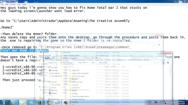 [How to] fix Rome 2 stuck at loading screen/ Launcher wont load error [100% working] смотреть онлайн