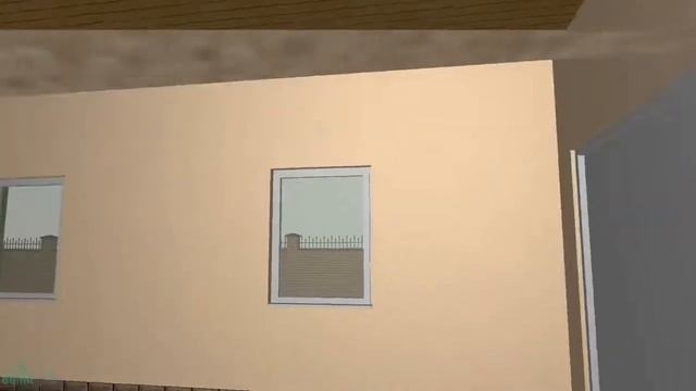 Экономичный проект одноэтажного дома с мансардой и гаражом из СИП панелей B 040 ТП смотреть онлайн