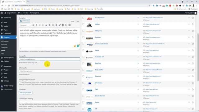 How To Add New Store With Coupon Hub WordPress Coupon Theme смотреть онлайн
