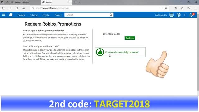 Roblox 3 Free Items - Promocodes
