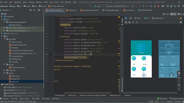 Android Grid Layout with Card View and Onclick Listener || Android Studio GridLayout Tutorial смотреть онлайн