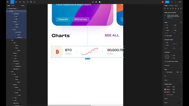 Crypto Charts Mobile App Design - Auto Layout in Figma 2022 #Config2022 смотреть онлайн