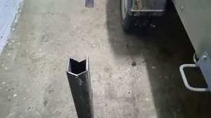 Подъем прицепа к стене в гараже со съемными стойками