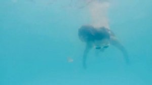 под водой - плавание в купальнике, прыжки в воду в бассейн, съемка в бассейне