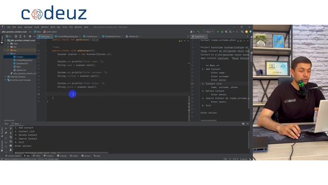 #4 Java JDBC ContactManager project - Save contact смотреть онлайн