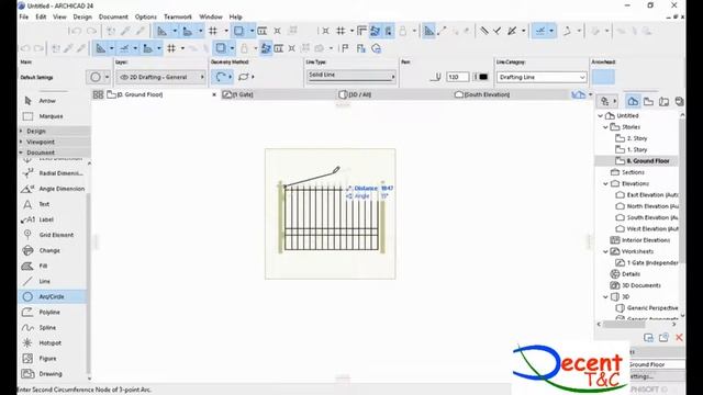 ArchiCAD 24 Tutorial: How to create an iron gate in ArchiCAD for beginners смотреть онлайн
