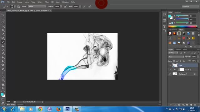 Como fazer fumaça Colorida no photoshop CS6 смотреть онлайн