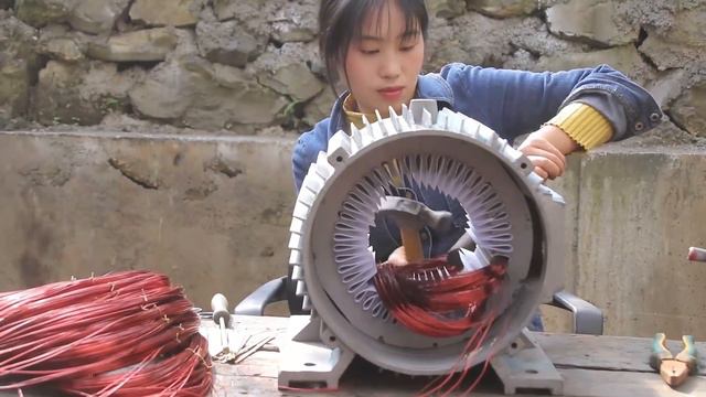 💡Help Sawmill Repair 11KW Electric Motor For Free, But Get A Lot Of Wood As Gift | Linguoer