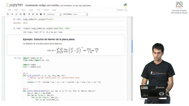 Optimizando código Python con numba, resolución de ... смотреть онлайн