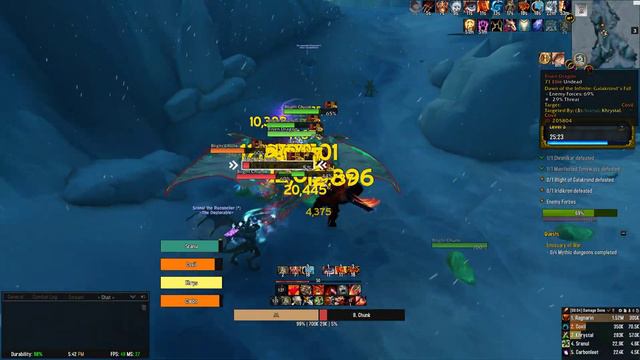 WoW M+5 Galakrond's fall - Fury Warrior (Alt) смотреть онлайн