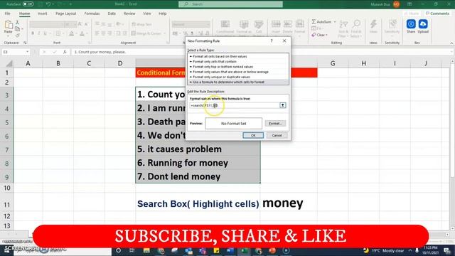 Conditional formatting Formula to build search box in excel | excel search function смотреть онлайн
