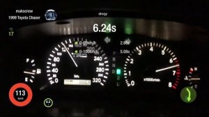 Разгон Toyota Chaser 1jz-gte. Замер на dragy