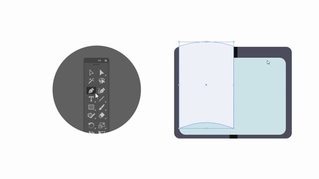 Flat Design Open Book - Illustrator Tutorial смотреть онлайн
