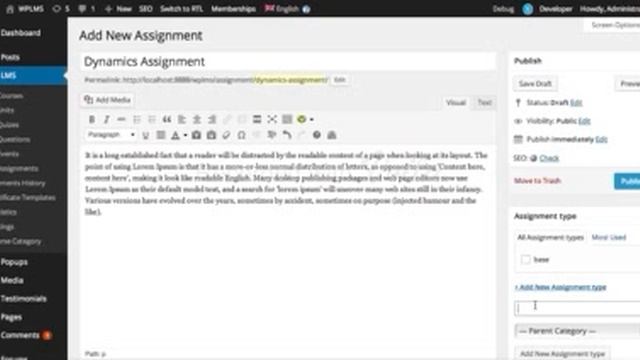 WPLMS Assignments Guide смотреть онлайн