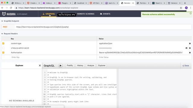 7.2 Adding a Remote Schema смотреть онлайн