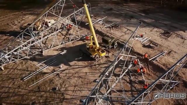 Установка опоры ЛЭП 750 кВ смотреть онлайн