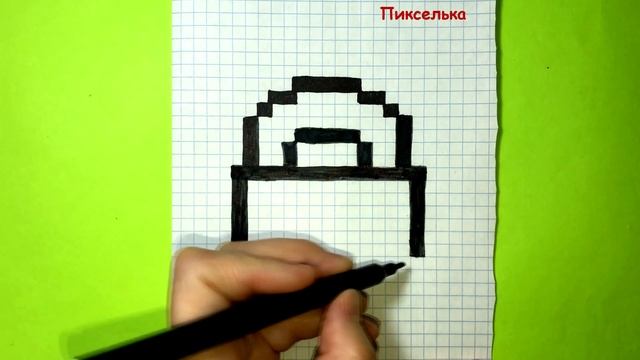 Как Рисовать Пончик в Кавайной Кружке ♥ Рисунки по Клеточкам смотреть онлайн