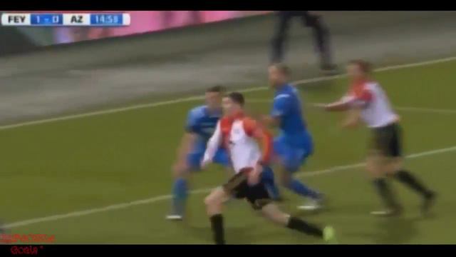 Feyenoord vs AZ Alkmaar 3-1 Markus Henriksen own Goal - 3-3-2016 HD смотреть онлайн