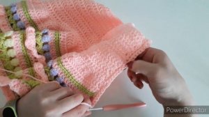 Вязание крючком #8 Кофточка для девочки "Карнавал" / Часть 2