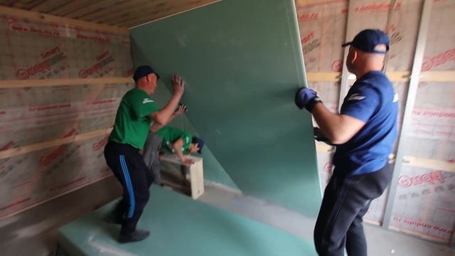 Монтаж ГИПСОКАРТОНА в каркасном доме. Внутренняя отделка. ГЕНПОДРЯД. "Строй и Живи". смотреть онлайн