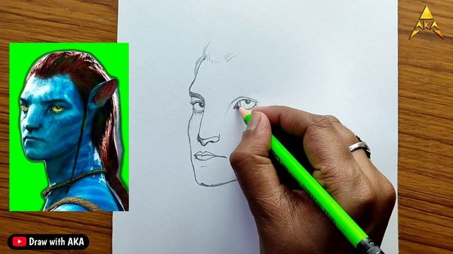 Avatar 2 Drawing Easy | Avatar: The Way of Water | How To Draw Jake Sully Face From Dots смотреть онлайн