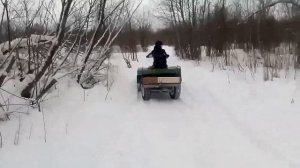 Помор Х 6. обзор - испытания буксировщик в снег