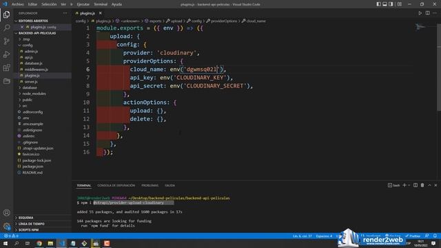 Curso de Strapi API - Almacenamiento de Imágenes Cloudinary смотреть онлайн