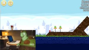 тётя мотя играет в angry birds (DANYA05 перезалив)